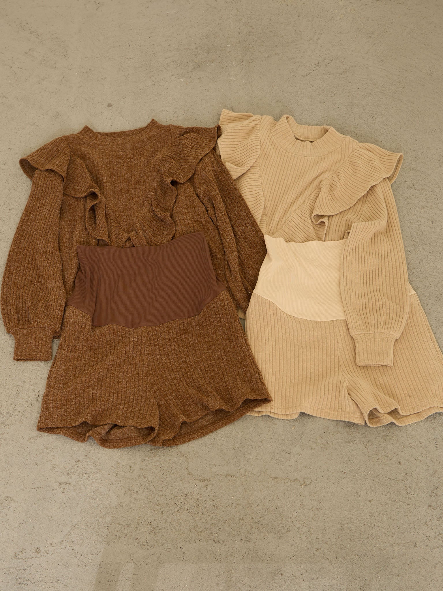 マタニティ】ニットカットショートパンツ Beige – honono for mom&baby