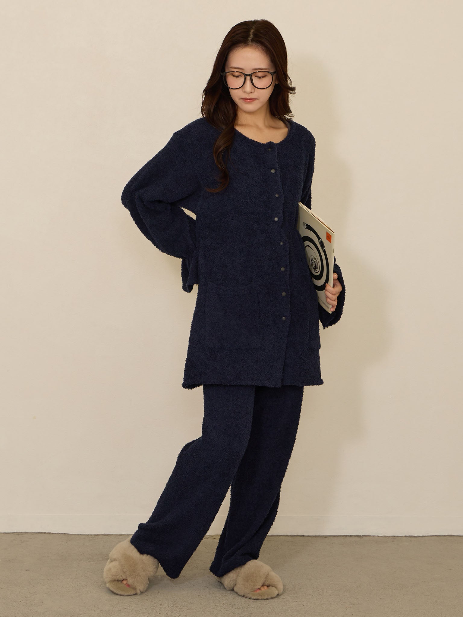 マタニティ・産後】ふわもこパジャマセット Navy – honono for mom&baby