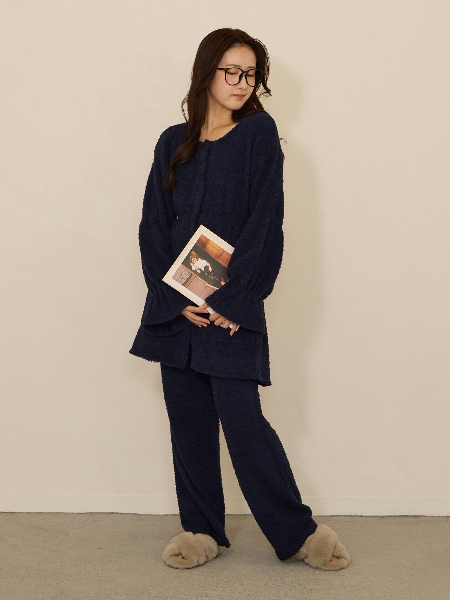 マタニティ・産後】ふわもこパジャマセット Navy – honono for mom&baby