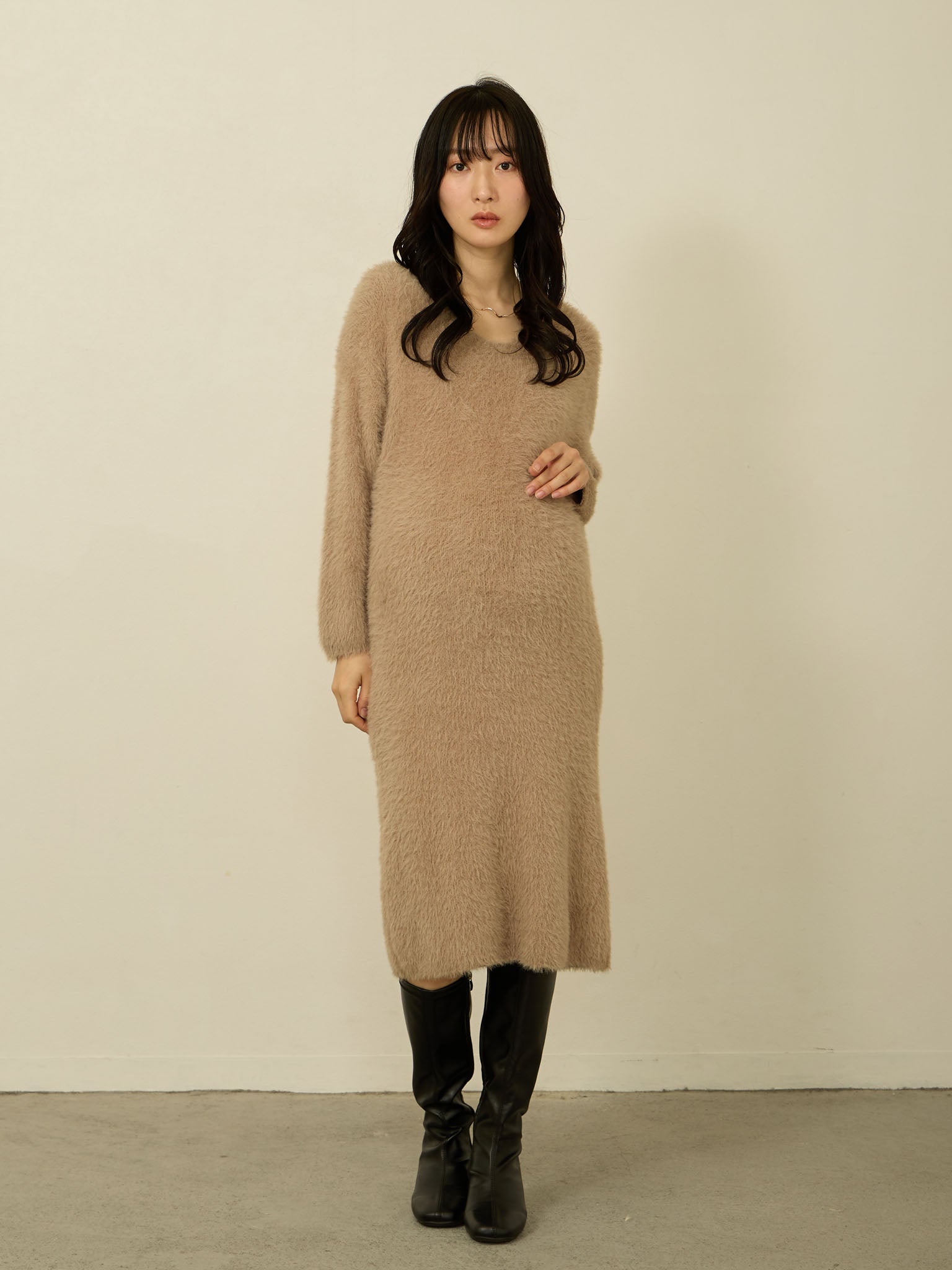 Shaggy sweater dress online