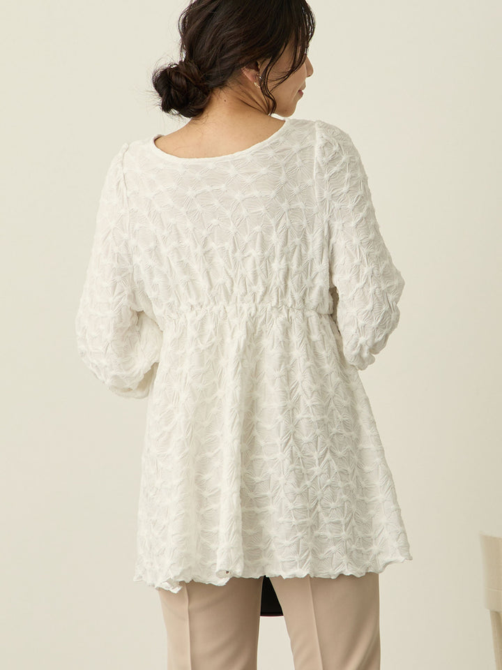 [Maternity/Nursing Wear] Candy Sleeve 2-Way Blouse Lace