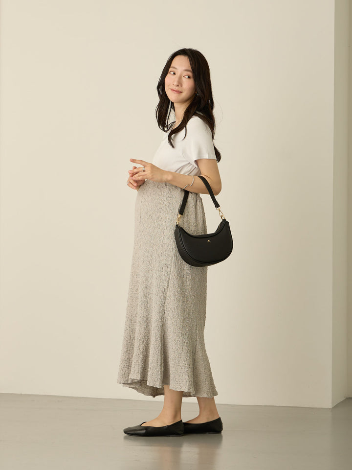 [Maternity/Postpartum] Stretch Mermaid Skirt Gray