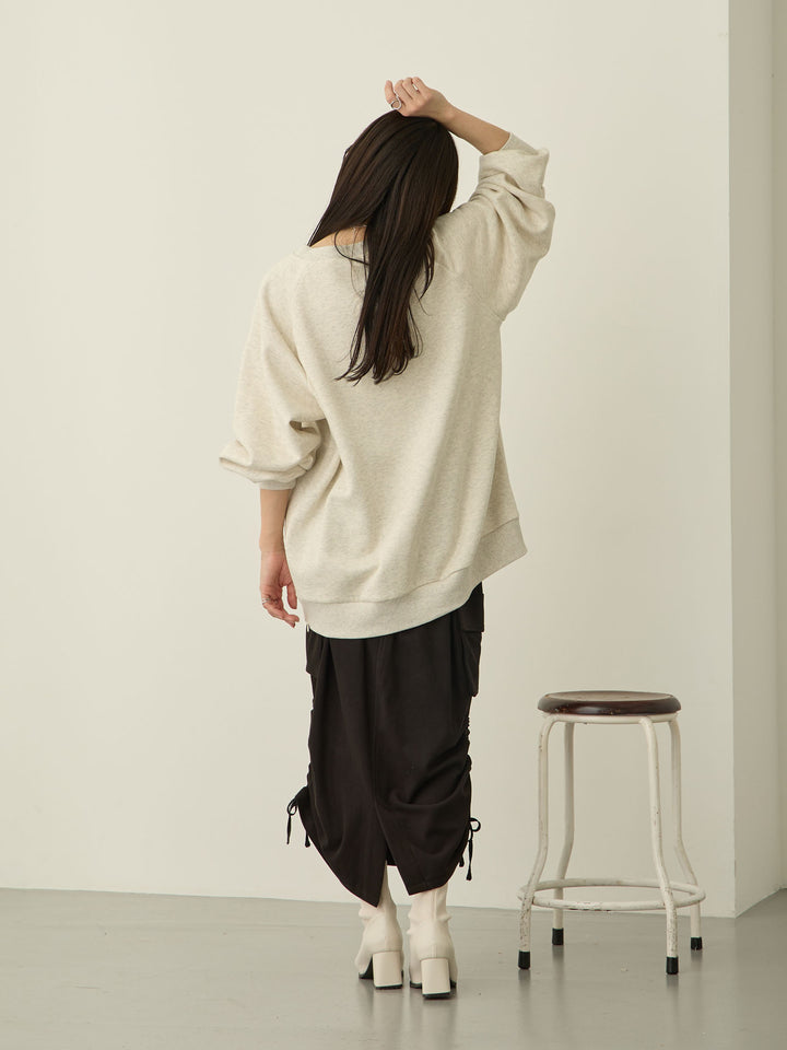 [Maternity/Postpartum] Fleece Cargo Skirt Black