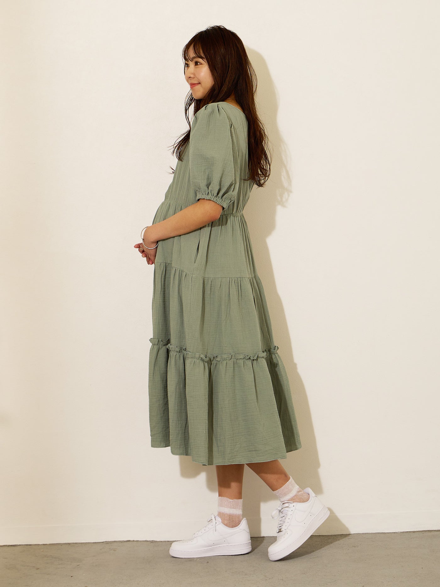 smock 妊婦用のスカート フリーサイズ