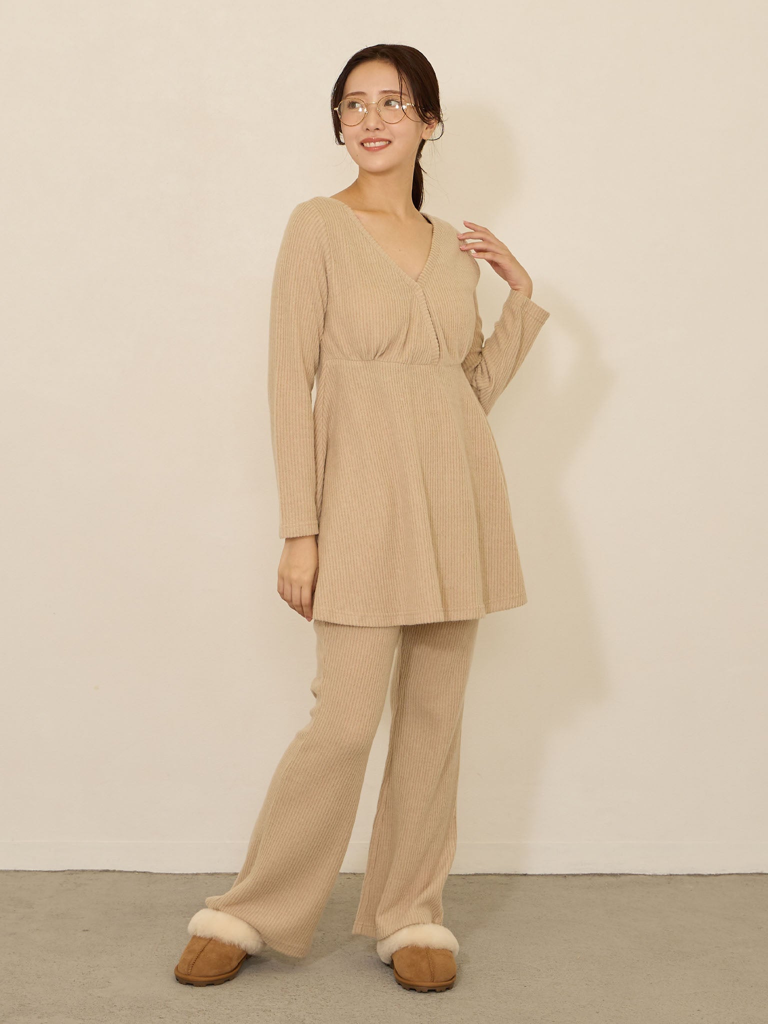 マタニティ・授乳服】ふわふわルームセット Ivory – honono for mom&baby